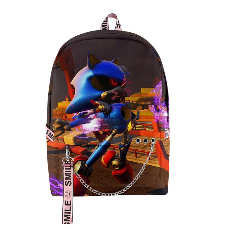 Fashion Sonic the Hedgehog 3D Printed School Backpack Daypacks for Girls - mihoodie