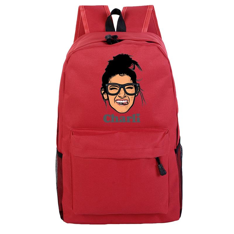 Charli Travel Canvas Backpack Bookbags for Girls - mihoodie