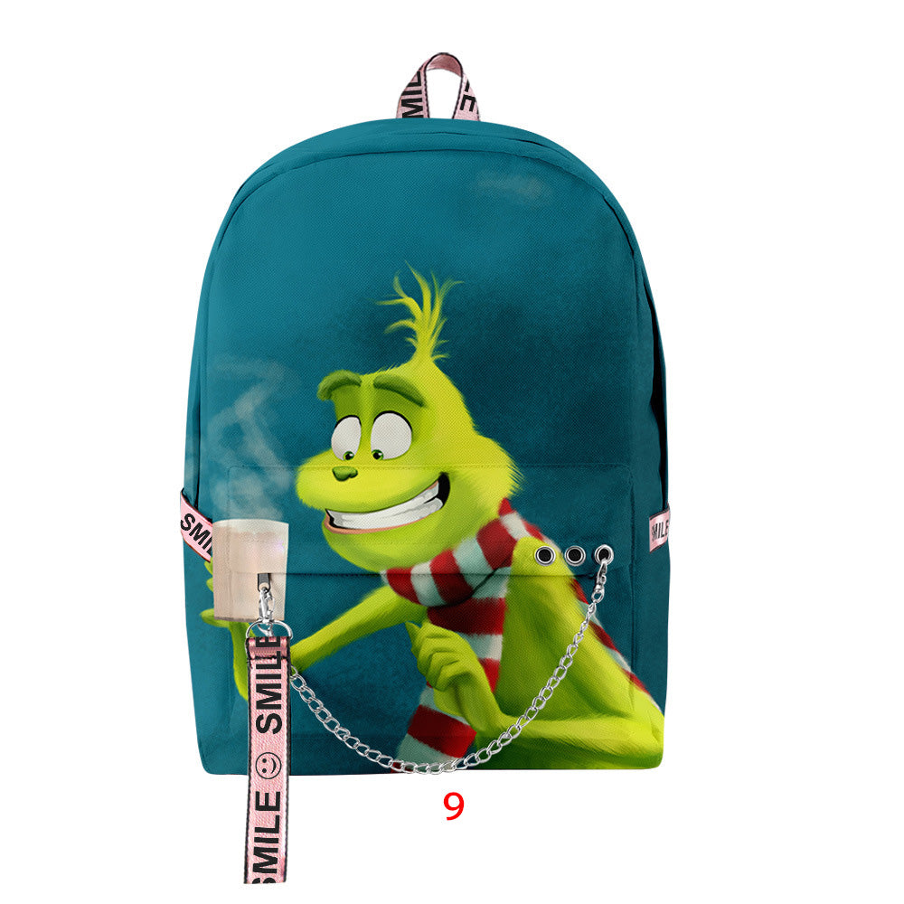 Grinch 3d Full Print Backpack - mihoodie