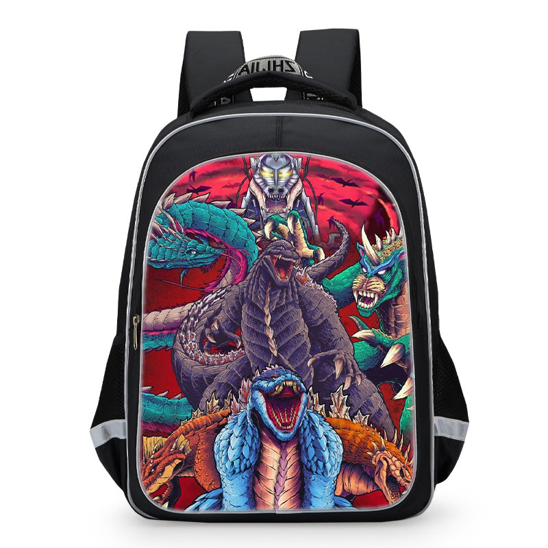 Kids  Godzilla Singular Point  School Bag  Lunch Bag Pencil Case - mihoodie