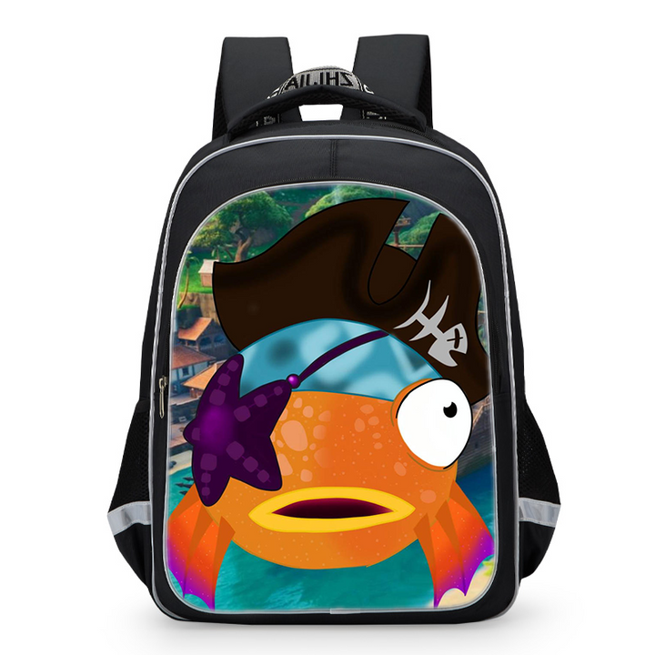 fishstick  print School Bag - mihoodie