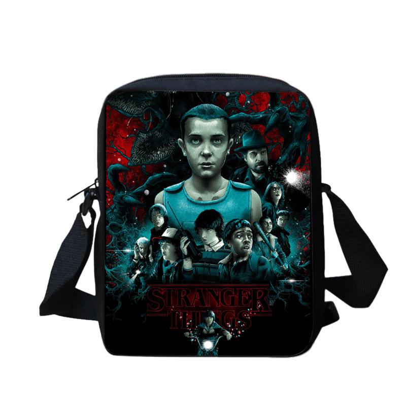 Stranger things Kids School Backpack 3D Printed Shoulder Bag Bookbag Lunch Box Pencil-case for Boys Girls - mihoodie