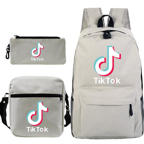 Tik Tok Backpack Teen Boys Girls School Book bag with Shouder Bag Pen Case 3 in 1 - mihoodie