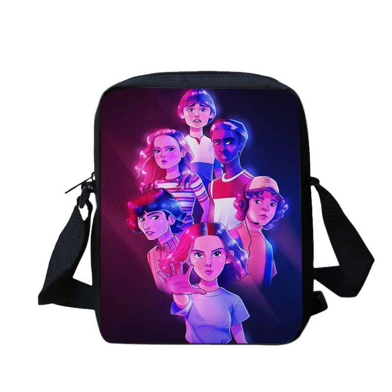 Stranger things 3D Print Backpack for Boys Girls School Bookbag 4-pieces Set - mihoodie