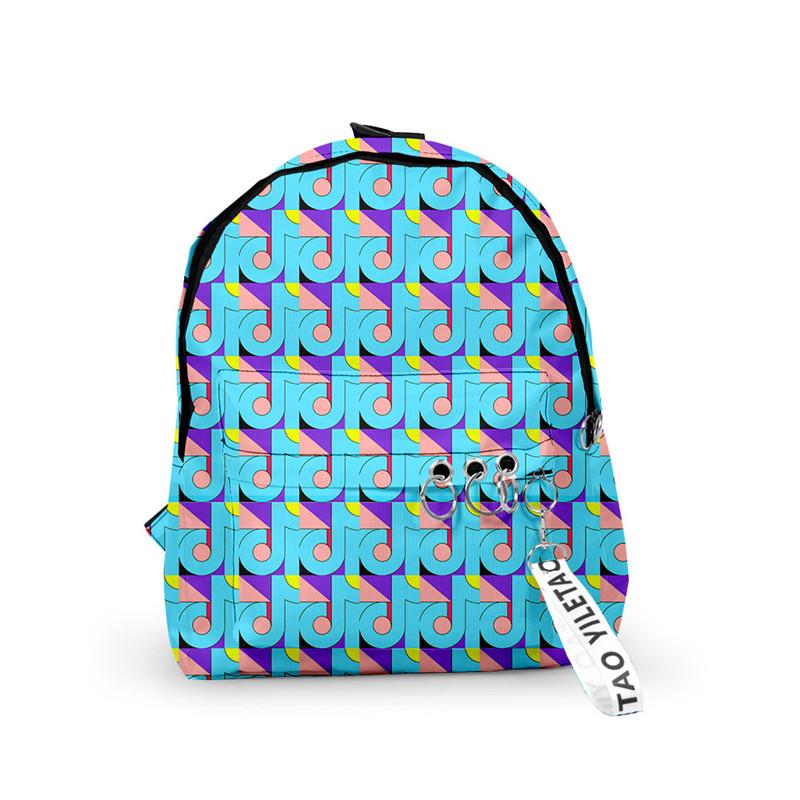 Casual Stylish 3D Tik Tok Backpack For Boys Girls Students Schoolbag - mihoodie