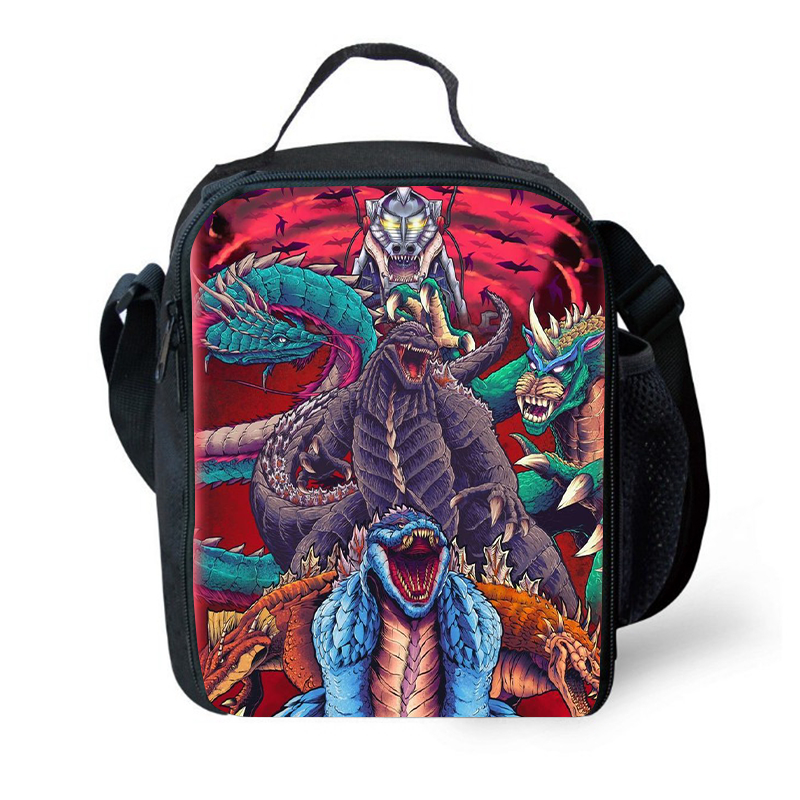 Kids  Godzilla Singular Point  School Bag  Lunch Bag Pencil Case - mihoodie
