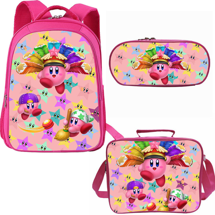 Girls star  Kirby School Bag Lunch Bag Pencil Case - nfgoods