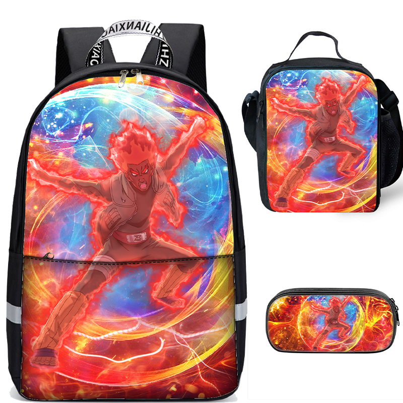 Naruto   Light Weight  17" Backpack lunch bag pencil case - nfgoods