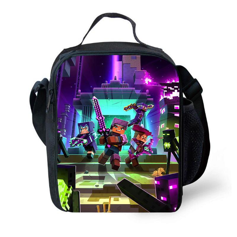 minecraft echoing void  Backpack Lunch Bag Pencil Case - nfgoods
