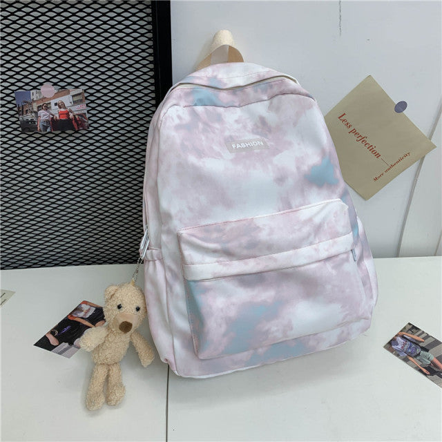 Jsvery 2022 Women&#39;s School Backpack for Teenage Girls Fashion Nylon Rucksack Casual Ladies Travel Bagpack Rendering Backpacks Female Mochila - mihoodie