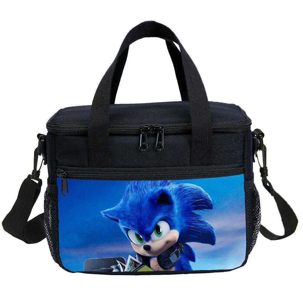 Casual Sonic the Hedgehog Read Book Kids School Backpack Lunch Bag Messenger Bag Pencil Bag - mihoodie