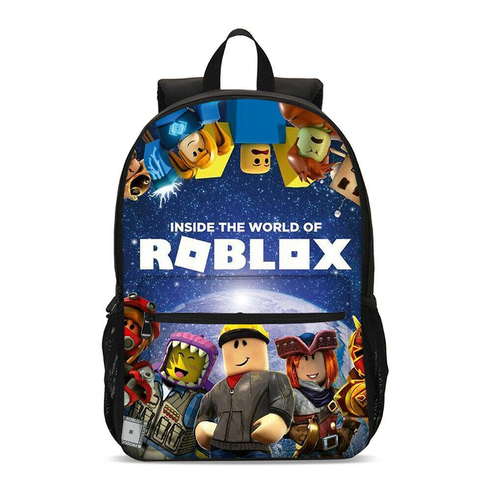 Casual Stylish Roblox School Backpack Lunch Box Sling Bag Pencil Bag 4PCS - mihoodie