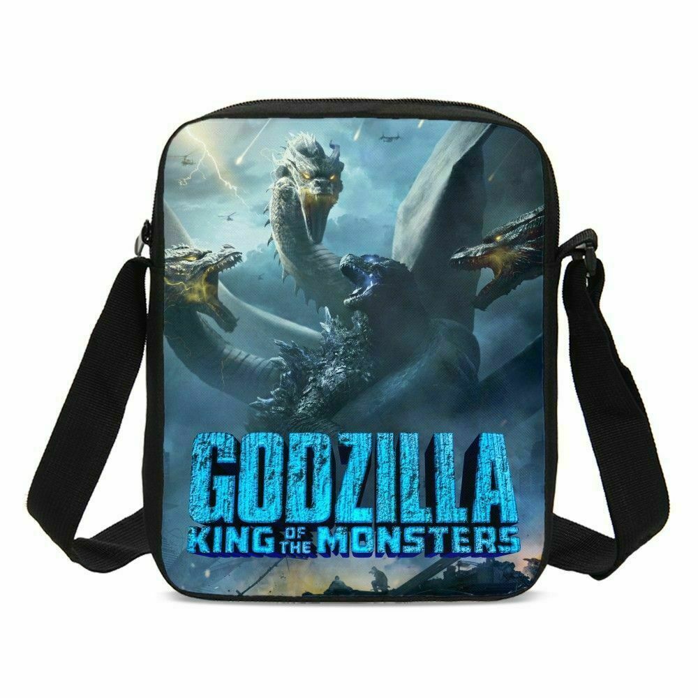 Godzilla VS King Ghidorah 3D Cool Printed School Backpack Shoulder Bag for Kids Girls Boys - mihoodie
