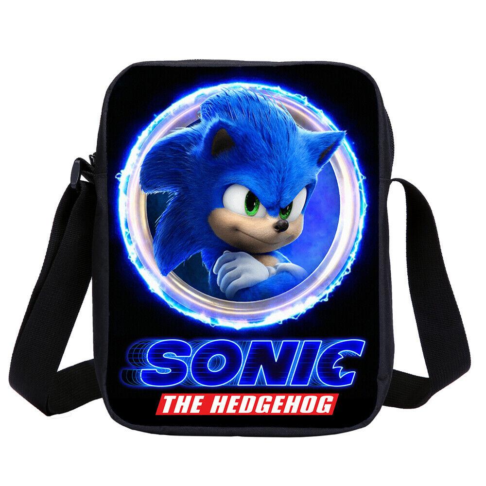 Casual Sonic the Hedgehog 3D School Backpacks for Kids Boy Girls Lightweight Backpack Bookbags 4PCS - mihoodie