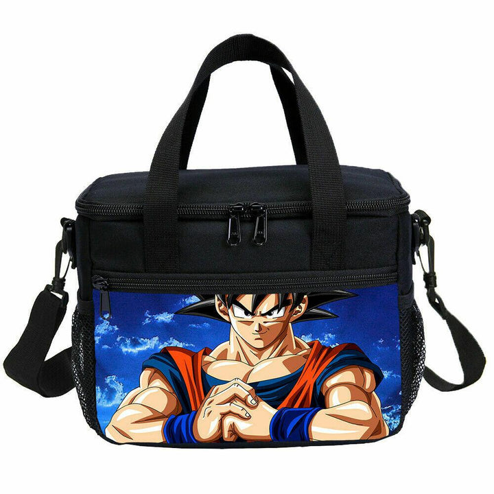 Dragon Ball Goku Schoolbag Set Boys Backpack Lunch Bag Crossbody Pen Bag 4Pcs - mihoodie