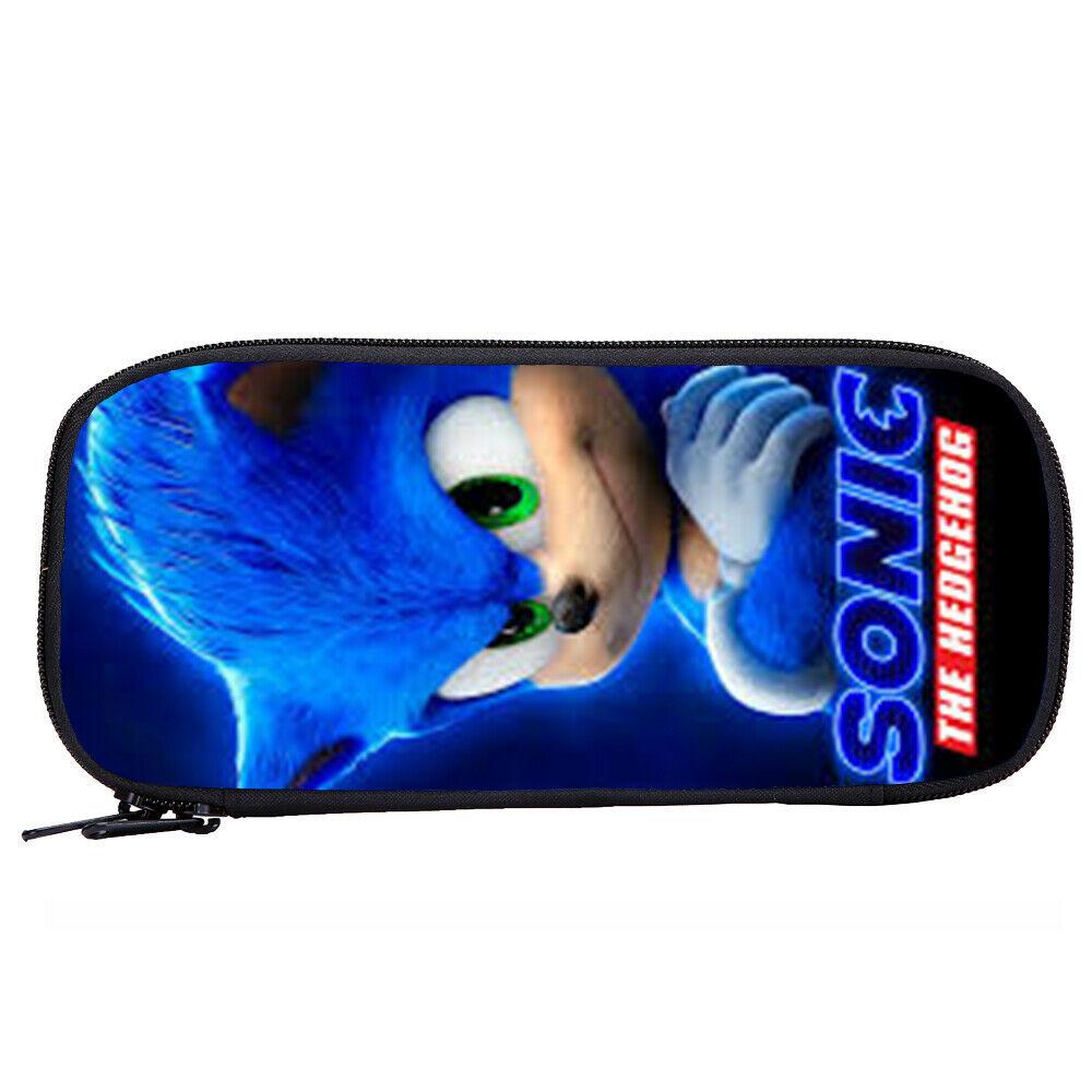 Casual Stylish Sonic The Hedgehog Kids Backpack Lunch Box Sling Bag Pen Case - mihoodie
