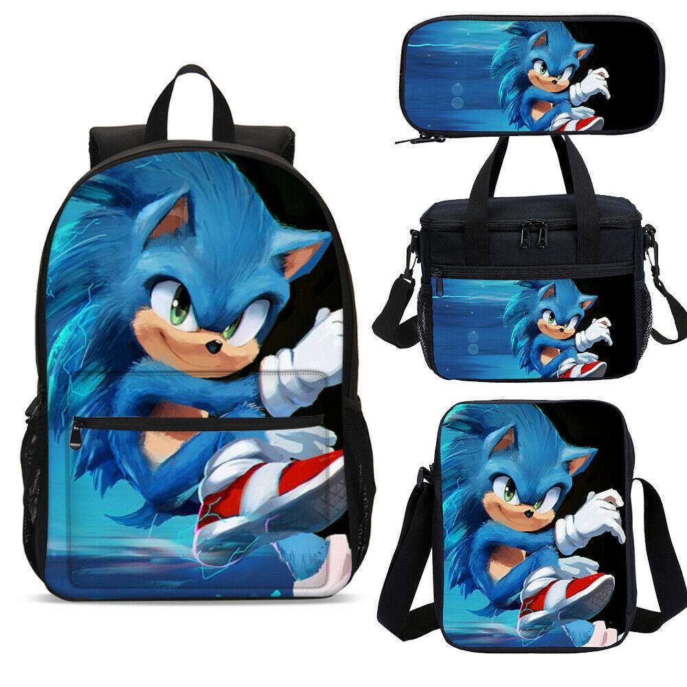 Cool Sonic the Hedgehog School Backpack Cooler Lunch Bag Shoulder Bag –  mihoodie