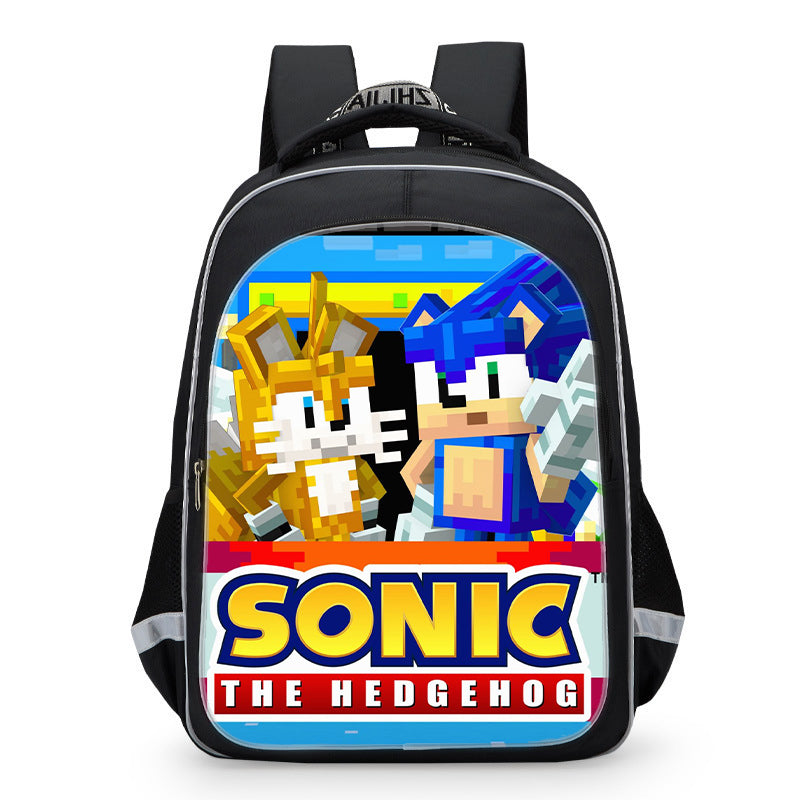 Kids sonic the hedgehog minecraft backpack - mihoodie